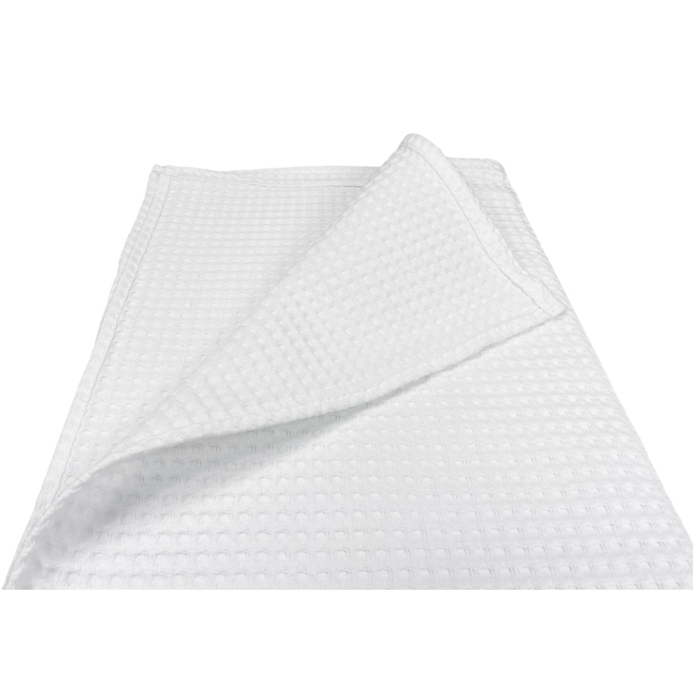 SET 6 asciugamani OSPITE Cotone TINTA UNITA bianco NIDO D'APE FORNITURA  ALBERGHIERA cm.40X60