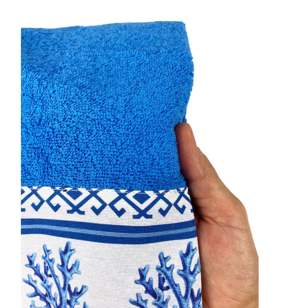 Set di 6 asciugamani + teli da bagno - BLU - Kiabi - 30.00€