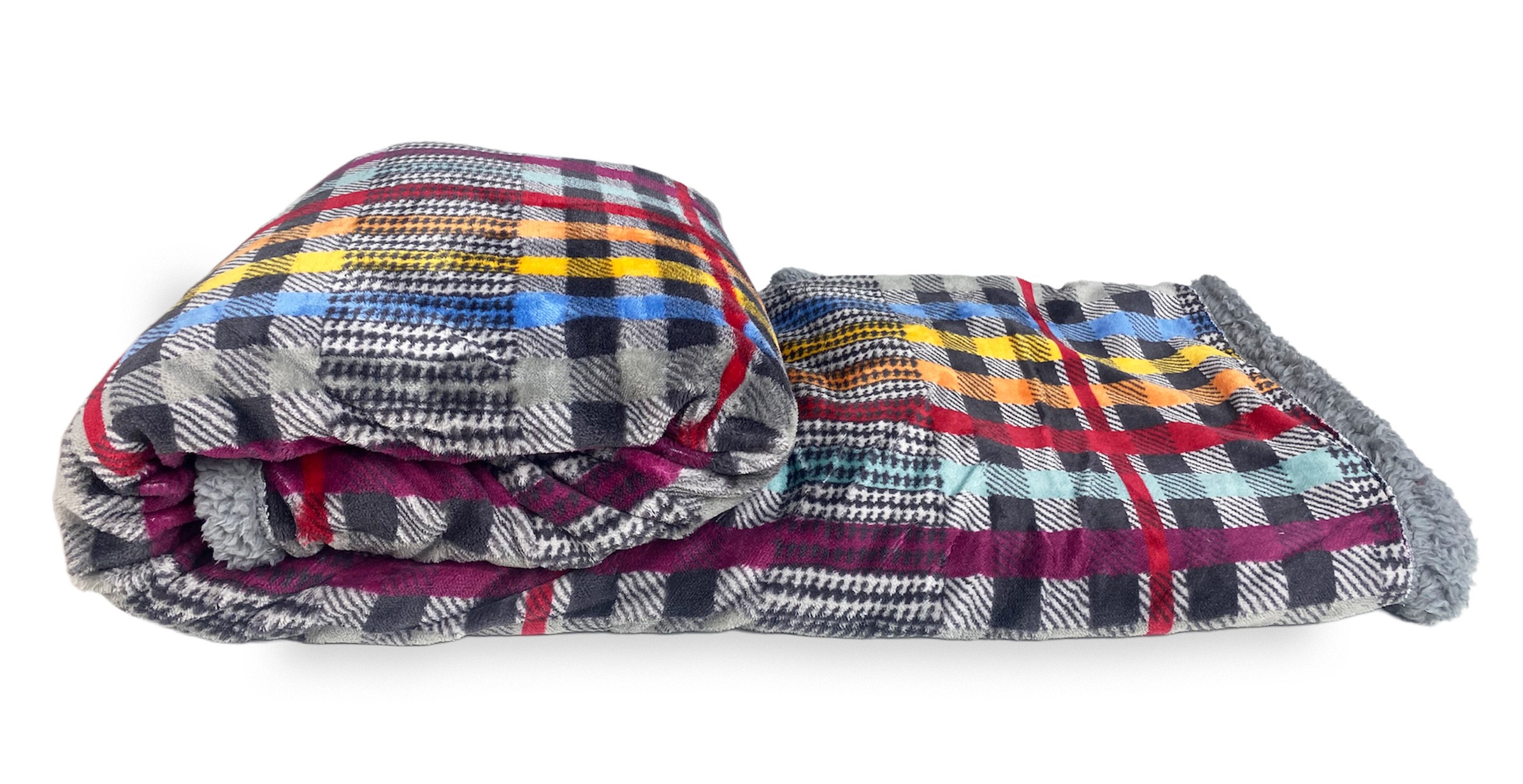 Coperta Plaid in Pile Sherpa con stampe uniche Coperta in Peluche Super  Soft a Doppio Strato Con Agnello all'interno 150x200cm Fiocchi