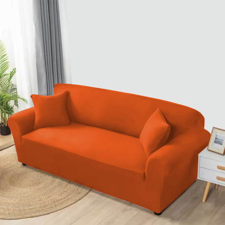 Housse de canapé stretch orange