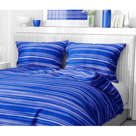 Copripiumino Stripe blu in...