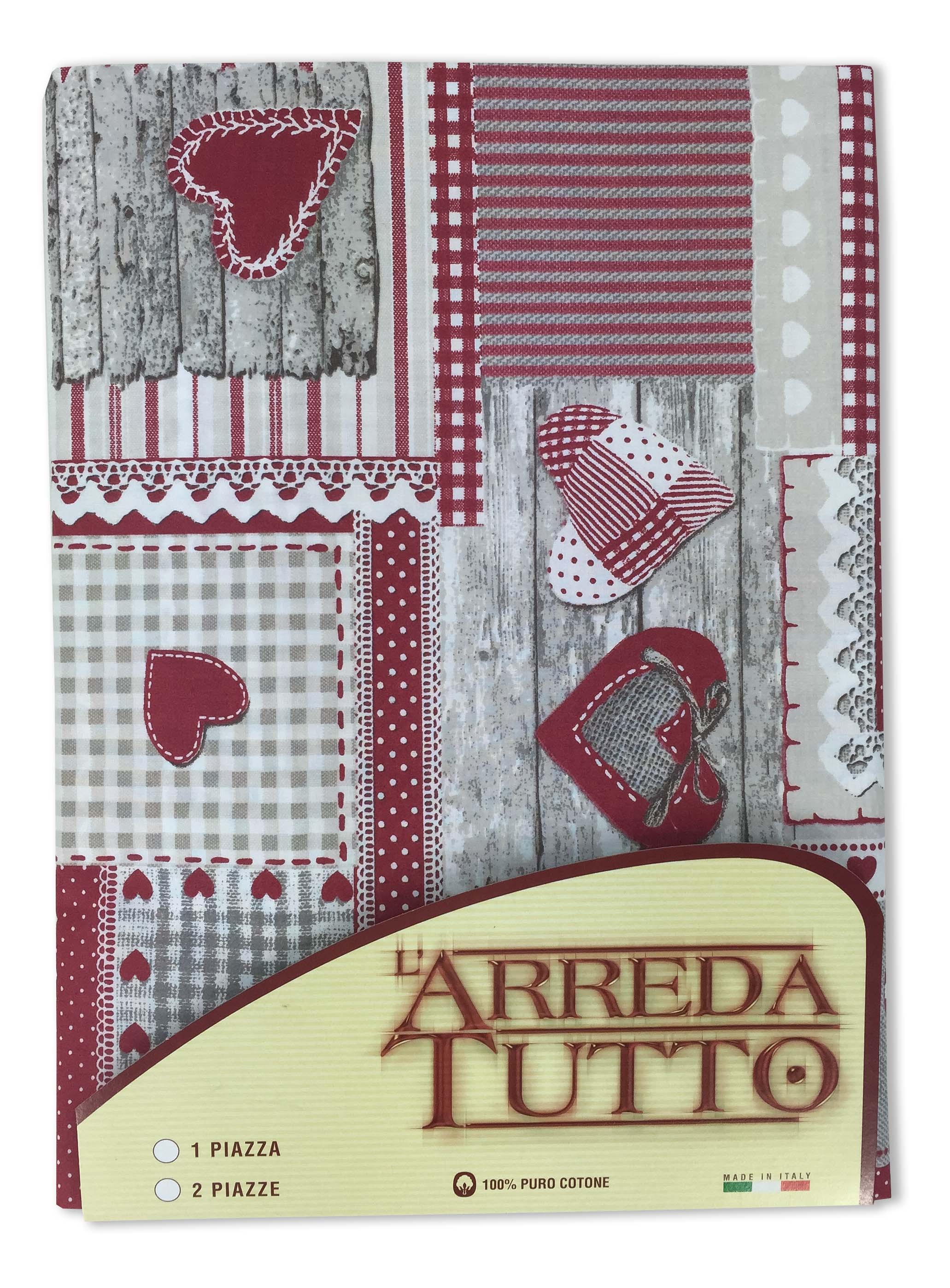 Telo Arredo Made in Italy 100% cotone Fantasia TIROLO