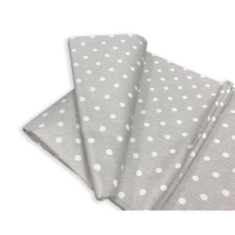 TISSU MEUBLES COPRITUTTO GRANDE ÉCHARPE COUVRE-LIT Couverture de canapé TISSU MIROS BLANC POLKA DOT