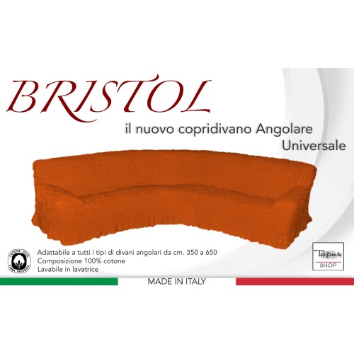 COPRIDIVANO ANGOLARE UNIVERSALE BRISTOL ETNICO BORDEAUX