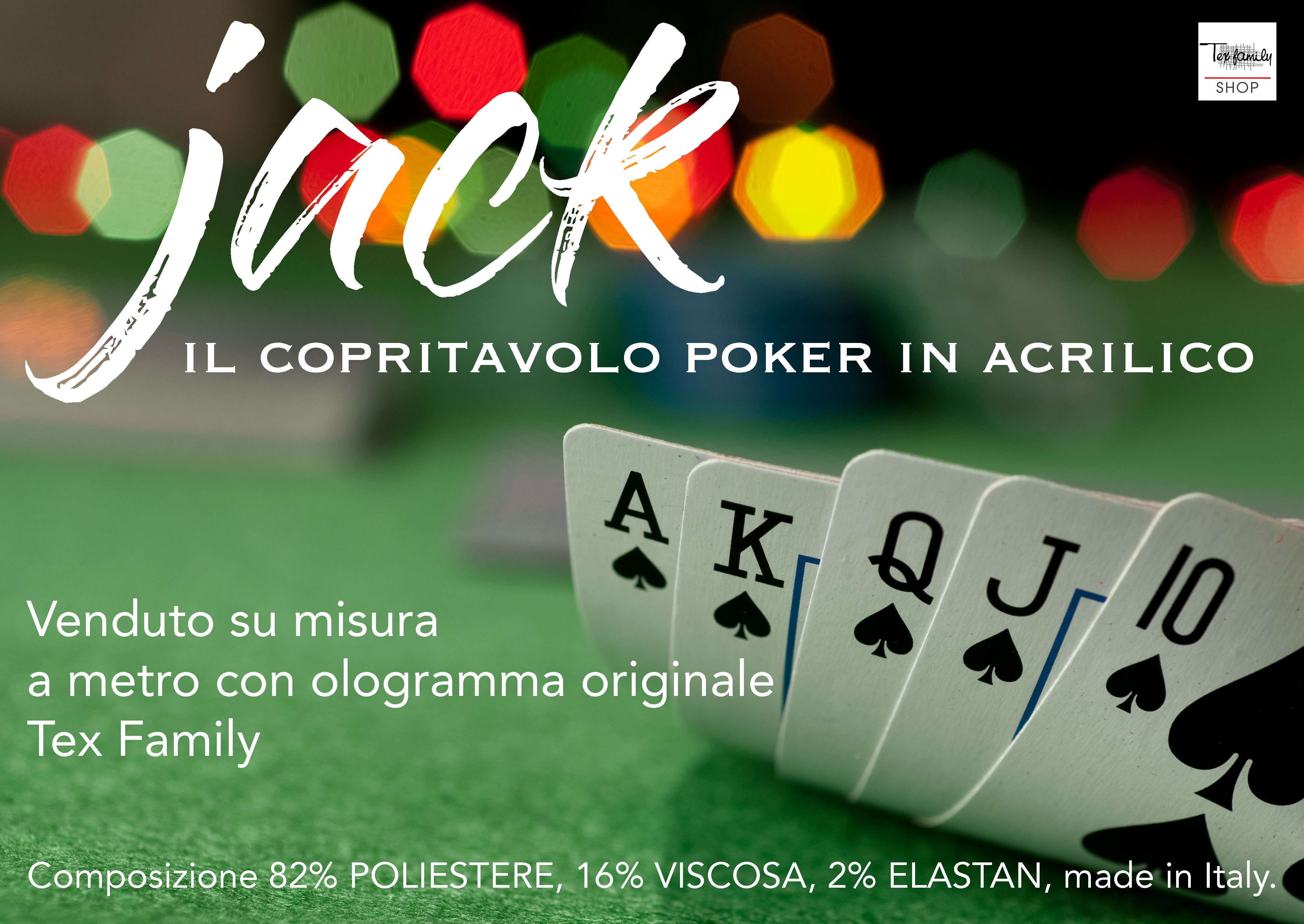 COPRITAVOLO PANNO CON ELASTICO POKER MONTECARLO - Msingrosso